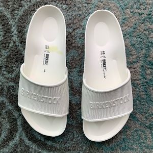 Birkenstock white slides